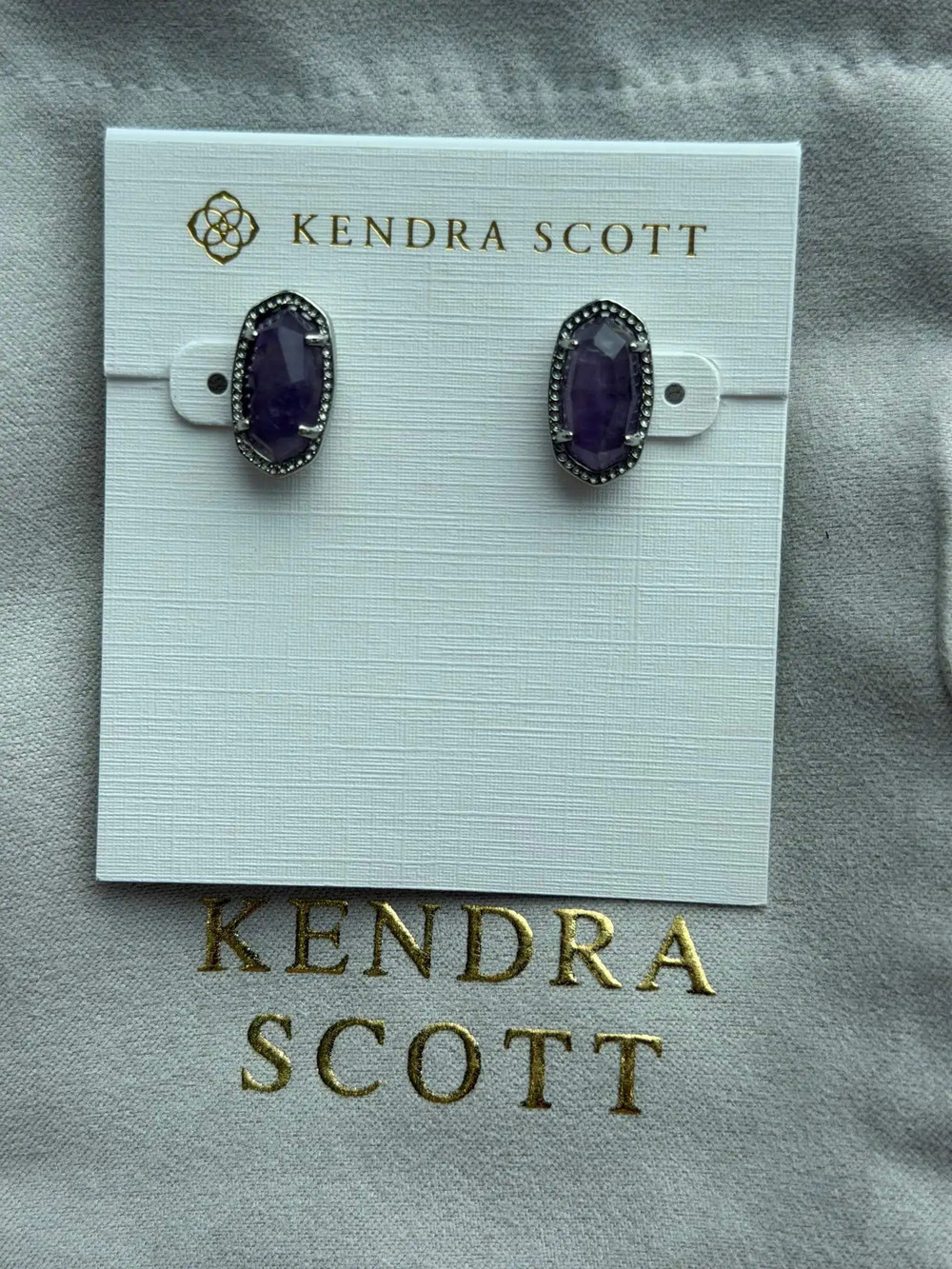 Kendra Scott purple earrings